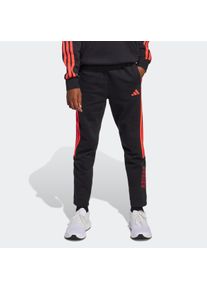 Kinder Sporthose "J HOT FL PT", schwarz, sportlich, Gr. 176, adidas Sportswear, Obermaterial: 70% Baumwolle, 30% Polyester, Hosen