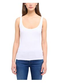 Mustang Damen Trägertop "Damen Style Lynn", weiß, casual, Gr. XS, 100% Baumwolle, Tops