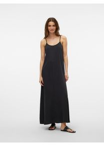 Véro Moda VERO MODA Damen Maxikleid "VMHARPER SL STRAP MAXI DRESS GA", schwarz, modisch, Gr. XS, unifarben, Twill, Obermaterial: 100% Lyocell, Kleider