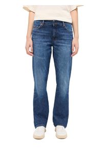 Mustang Damen Straight-Jeans "Damen Style Crosby Relaxed Straight", blau, Gr. 31, Denim/Jeans, 99% Baumwolle, 1% Elasthan, Jeans