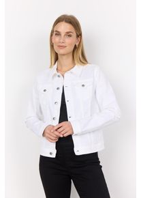 soyaconcept Damen Jeansblazer "SC-ERNA 2", weiß, casual, Gr. S, unifarben, Denim/Jeans, Obermaterial: 97% Baumwolle, 3% Elasthan, Blazer, Jeansjacke