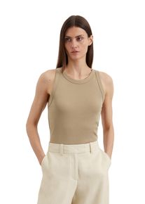 Marc O'Polo MARC O'POLO Damen Tanktop, beige, casual, Gr. XS, Jersey, Obermaterial: 100% Baumwolle, Tops