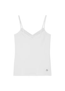 Marc O'Polo MARC O'POLO Damen Spaghettitop "Essentials", weiß, casual, Gr. XL, unifarben, Single Jersey, Obermaterial: 79% Polyamid, 21% Elasthan, Tops, mit