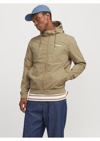 Jack & Jones JACK & JONES Herren Blouson "JJERUSH HOOD BOMBER NOOS"crockery detail:solid, modisch, Gr. XXL, unifarben, Web, Obermaterial: 100% Polyester, Jacken,