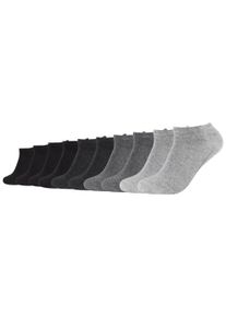 Camano Herren Kurzsocken "ca-soft", Gr. 39, schwarz, Baumwolle, Polyamid, Elasthan, unifarben, Socken, mit elastischem Gewebe