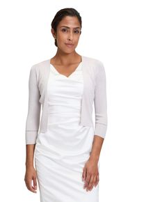 Vera Mont Damen Strickjacke "Vera Mont Strickbolero ohne Verschluss", beige, elegant, Gr. L, Strick, Obermaterial: 80% Viskose, 20% Polyester