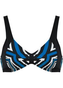 Naturana Damen Balconette-Bikini-Top "intense Geometrics", bunt, modisch, Gr. 50, mehrfarbig, Polyamid, Elasthan, Bikini-Oberteile, mit