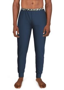 Tom Tailor Herren Pyjamahose "Brügge", Gr. 54, blau, Single Jersey, Obermaterial: 60% Baumwolle, 40% Polyester, unifarben, casual, Hosen, mit