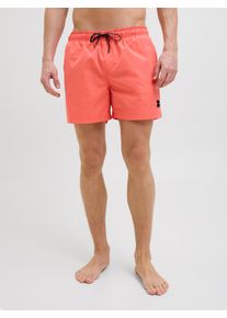 Jack & Jones JACK & JONES Herren Badeshorts "JPSTMAUI JJSWIM SOLID AKM SN", rot, modisch, Gr. XS, Web, Polyester, Badehosen