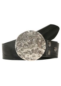 Damen Ledergürtel, schwarz, casual,modisch, Gr. 95, RETTUNGSRING BY SHOWROOM 019, unifarben, Leder, Gürtel, mit austauschbarer Schließe »Vollmond