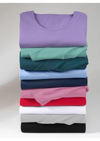 Classic Basics Damen Langarmshirt "Shirt", lila, Gr. 46, unifarben, 100% Baumwolle, Shirts