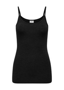 Jacqueline de Yong JDY Damen Spaghettitop "JDYMILA S/L SINGLET TOP JRS NOOS", schwarz, modisch, Gr. M, unifarben, Jersey, Obermaterial: 96% Viskose, 4% Elasthan, Tops
