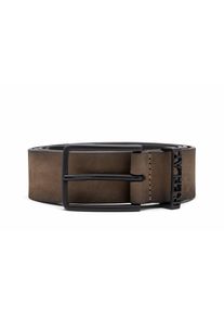 Replay Damen Ledergürtel, braun, casual, Gr. 95, Leder, Gürtel, Schlaufe mit Replay-Schriftzug