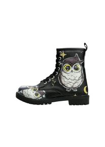 DOGO Damen Schnürboots "Boots Go Back To Being Yourself Damen Boots / Female", Gr. 36, braun, Lederimitat, Schuhe, Vegan