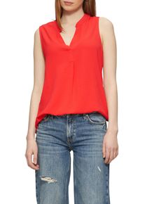 QS Damen Klassische Bluse, rot, casual, Gr. 34, unifarben, Obermaterial: 100% Polyester, Blusen, ohne Ärmel
