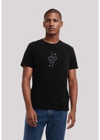 F4NT4STIC Herren T-Shirt "Mystical Snake Bestickt", schwarz, casual, Gr. XXL, Obermaterial: 100% Baumwolle, Shirts, Premium Qualität