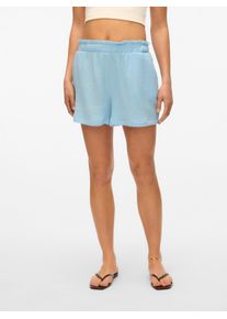 Véro Moda VERO MODA Damen Shorts "VMNATALI HW SHORTS NOOS", blau, casual, Gr. XS, unifarben, Web, Obermaterial: 100% Baumwolle, Hosen
