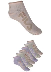 Fila Kinder Freizeitsocken "JUNIOR GIRL INVISIBLE SOCKS", Gr. 27, blau, Baumwollmischung, unifarben, Socken, mit stylischem Schriftzug-Design