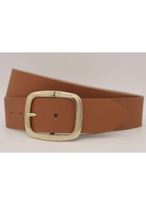 AnnaMatoni Damen Ledergürtel, braun, casual, Gr. 110, unifarben, Rindsleder, Gürtel, mit goldener Schließe