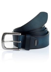 MONTI Damen Ledergürtel "NASHVILLE", blau, casual, Gr. 90, unifarben, Rindsleder, Gürtel, 4,0 cm breit, Jeans-Casual, kürzbar, bis Gr. 150 cm