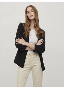 Vila Damen Kurzblazer "VIHER NEW 3/4 BLAZER -NOOS", schwarz, modisch, Gr. M, unifarben, Web, Obermaterial: 63% Polyester, 33% Viskose, 4% Elasthan,
