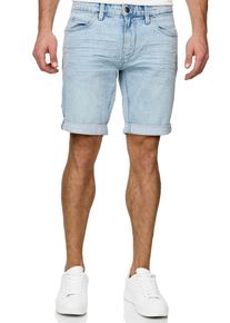 INDICODE Herren Shorts "INKaden", blau, modisch, Gr. XXL, washed, Denim/Jeans, Obermaterial: 98% Baumwolle, 2% Elasthan, Hosen