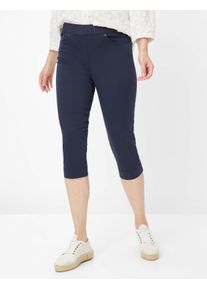 Damen 3/4-Hose "Style PAMINA CAPRI", blau, Gr. 40, RAPHAELA BY Brax, 96% Baumwolle, 4% Elasthan, Hosen