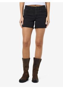 Noisy may Damen Jeansshorts "NMDEBBY NW SLIM SHORTS VI519BL NOOS", schwarz, modisch, Gr. M, unifarben, Denim/Jeans, Obermaterial: 75% Baumwolle, 18%