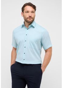 Eterna Herren Kurzarmhemd "COMFORT FIT", blau, Gr. 44, 100% Baumwolle, Hemden, NON IRON (bügelfrei)