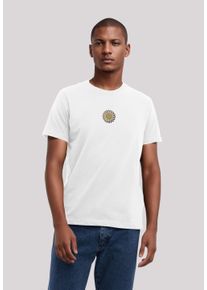 F4NT4STIC Herren T-Shirt "Happy Flower Bestickt", weiß, casual, Gr. XXL, Obermaterial: 100% Baumwolle, Shirts, Premium Qualität