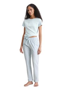Marc O'Polo MARC O'POLO Damen Pyjamahose "Mix & Match Cotton", Gr. XLice blau print, Obermaterial: 100% Baumwolle, gemustert, casual, Hosen, mit klassischem
