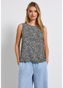 Street One Damen Blusentoppine grove grün, casual, Gr. 42, bedruckt, Stoff, 100% Viskose, Blusen, Feel Good Fit