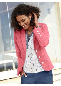 Inspirationen Damen Jackenblazer "Blazer", rot, Gr. 40, 100% Baumwolle, Blazer