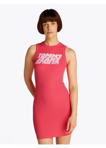 Tommy Jeans Damen Minikleid "TJW TJ BUBBLE TANK DRESS"amour, casual, Gr. XS, unifarben, Rippware, Obermaterial: 95% Baumwolle, 5% Elasthan, Kleider,