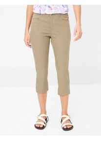Brax Damen 3/4-Hose "Style MARY C", grün, Gr. 46, 76% Baumwolle, 21% Polyamid, 3% Elasthan, Hosen