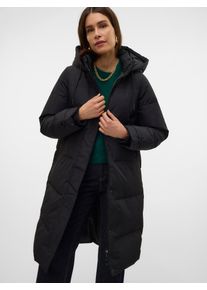 Véro Moda VERO MODA Damen Steppmantel "VMLEONIEANNE LONG DOWN COAT GA NOOS", schwarz, modisch, Gr. L, unifarben, Steppware, Obermaterial: 100% Polyester, Mäntel