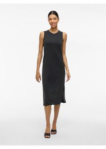 Vila Damen Sommerkleid "VIMODALA O-NECK S/L DRESS - NOOS", schwarz, modisch, Gr. XS, unifarben, Jersey, Obermaterial: 70% Modal, 30% Polyester,