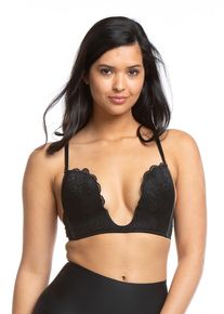 Damen Bügel-BH "V-Bra", MAGIC BODYFASHION, Gr. 80, schwarz, Obermaterial: 90% Polyester, 10% Elasthan. Spitze: 88% Polyamid, 12% Elasthan, BHs,