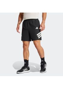 Herren Shorts "GYM+ 3S SHORT", schwarz-weiß, sportlich, Gr. XL, adidas Performance, Obermaterial: 87% Polyester, 13% Elasthan, Hosen