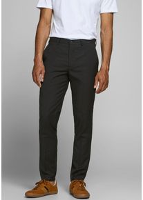 Jack & Jones JACK & JONES Herren Anzughose "JPRFRANCO TROUSER NOOS", schwarz, modisch, Gr. 50, unifarben, Web, Obermaterial: 78% Polyester, 17% Viskose, 4%