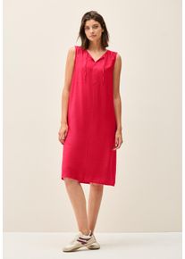 Cecil Damen Midikleidglazed apple rot, casual, Gr. XXL, unifarben, Stoff, 88% Viskose, 12% Nylon, Kleider, soft und trageangenehm