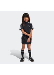 Mädchen Shirtkleid "FIREBIRD DRESS", schwarz, sportlich, Gr. 116, adidas originals, Obermaterial: 100% Polyester, Kleider