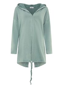 Zwillingsherz Damen Jerseymantel ""Positive Mind"", grün, modisch, Gr. L, Jersey, Obermaterial: 70% Baumwolle, 30% Polyester, Mäntel, mit hohem
