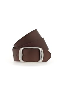 Tamaris Damen Ledergürtel, braun, casual,modisch, Gr. 80, unifarben, Rindsleder, Gürtel, Doppelschließe in glänzendem Silber