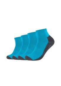 Camano Damen Sportsocken "function", Gr. 35, blau, Materialmix, uni und meliert, Socken, mit entlastender Halbplüschsohle
