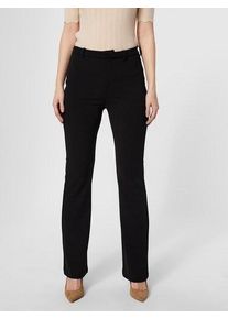 Véro Moda VERO MODA Damen Webhose "VMAMIRA MR FLARED PANT", schwarz, elegant, Gr. XL, unifarben, Obermaterial: 95% Polyester, 5% Elasthan, Hosen