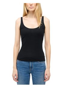 Mustang Damen Trägertop "Damen Style Lynn", schwarz, casual, Gr. M, 100% Baumwolle, Tops