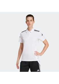 Damen Poloshirt "SQ25 C POLO W", schwarz-weiß, sportlich, Gr. M, adidas Performance, Obermaterial: 65% Polyester, 35% Baumwolle, Shirts