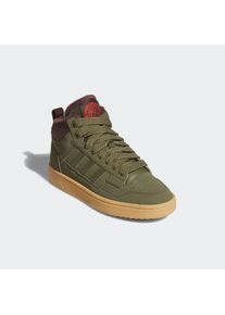 Damen Sneakerboots "RAPID COURT MID WINTERIZED", adidas Sportswear, Gr. 38,5, grün, Synthetik, sportlich, Schuhe, Sneaker, Schnürboots, Winterschuhe