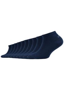 s.Oliver Kinder Sneakersocken "essentials", Gr. 27, blau, Baumwolle, Polyamid, Elasthan, unifarben, Socken, weiche Zehennähte, druckfreies